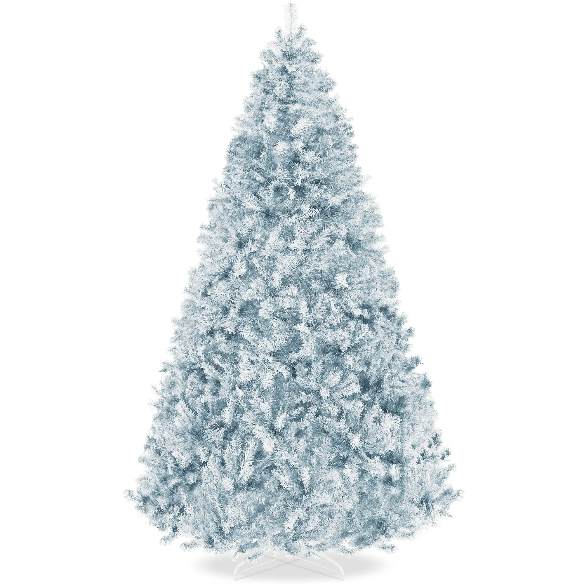 Best Choice Products Artificial Christmas Tree, Premium Unlit Pine Design, Dense Branches  w/Easy Assembly - Ice Blue