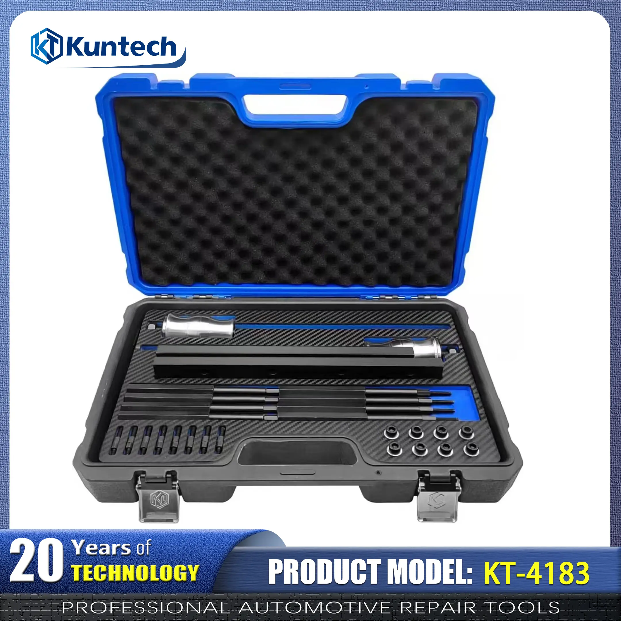 Kuntech KT-4183 High Pressure Fuel Removal Tool Kit, Slide Hammer Puller with Full Adapter Set for GM Buick 1.5T LFV L3G Engine Service & Safe Extraction