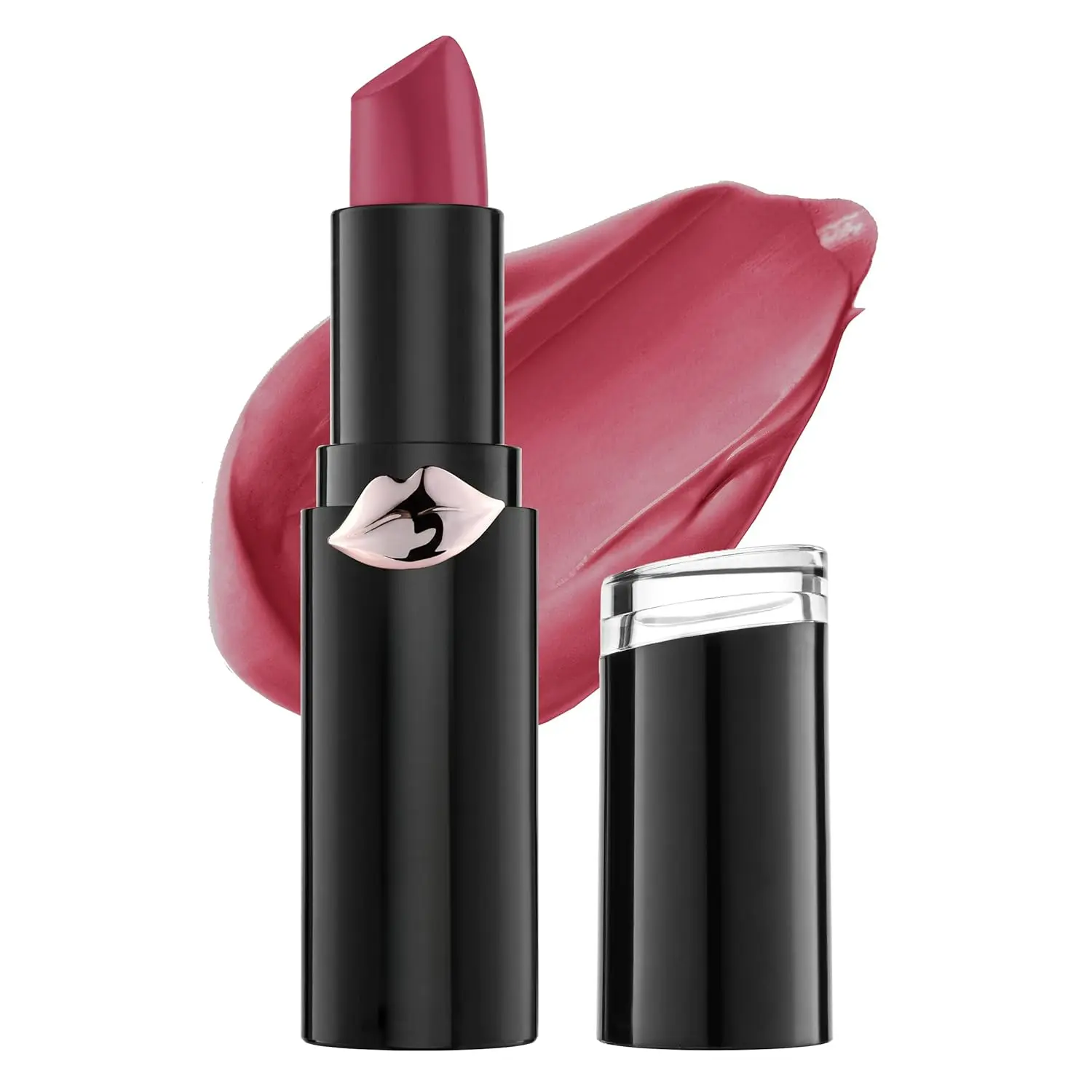 Mega Last Semi-Matte Lipstick Stick - Hyaluronic Acid, Vitamins & Coenzyme Q10 Infused, Hydrating, Moisturizing, Long-Lasting Full Coverage, Nourishing Pout Makeup, Cruelty-Free Vegan - 7 Cherry Picking