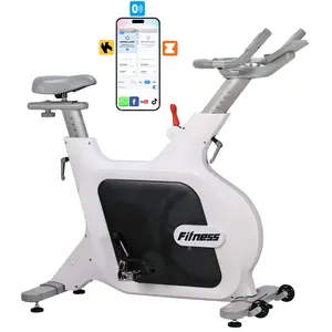 Garvee Exercise Bike, Stationary Bikes for Home with 32-Level Quiet Magnetic Resistance, Electromagnetic Spin Bike with LCD Display for 7 Types of Data, Including Pulse, Calories, and Distance Etc