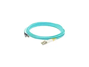 AddOn ADD-ST-LC-3M5OM3 9.84 ft. Aqua ST (Male) to LC (Male) Aqua OM3 Duplex LSZH LOMM Patch Cable
