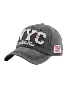 Vintage Fashion Nyc Embroidered Baseball Cap, Casual Hat, Washable Duckbill Design, Unisex Casual Style, Arc Brim Suitable for Daily Wear, Fitted Cap