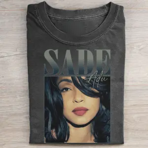 Vintage 90s Sade Adu Short Sleeve T-shirt, Funny Sade Tee, Sade Pop Music Fan Shirt, Sade Tour, Gift for Sade fan, Gift for her Menswear Top Underwear Streetwear Tshirt Tropical Shortsleeve Crewneck Casual Fit Chic Casual Loose Fit Casual Summer Clothes