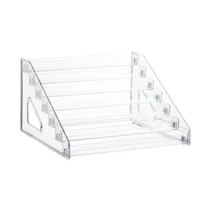 Acrylic Nail Polish Organizer Rack, 7-Tier Display Stand, Holds Up to 96 Items, Perfect Gift for Friends & Family, Space-Saving (2-Piece Set)