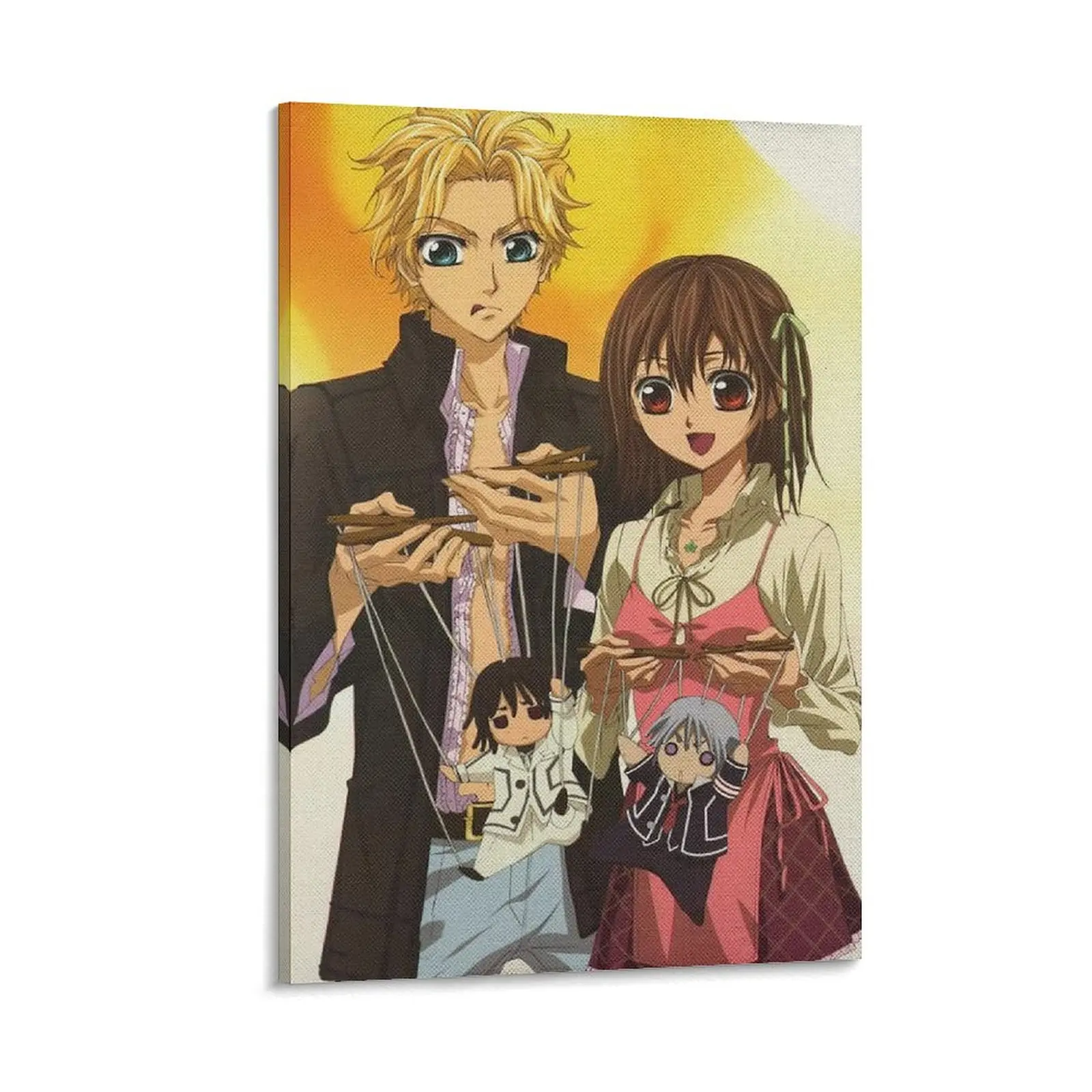 Vampire Knights Aidos & Yukis Poster. Wall Fabric Decor. Ideal for Living Roombedroom Decoration. Poster Canvas Wall Art For Bedroom Decor Bar Office Room Decor Gift