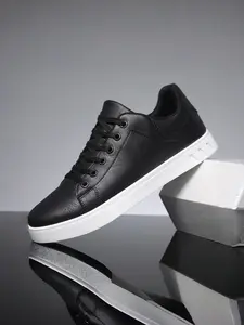 Breathable Casual Men's Walking Shoes, Trendy Walking Shoes, Low Top PU Leather Sneakers, All Season Fashion Footwear, Comfortable and Stylish Menswear