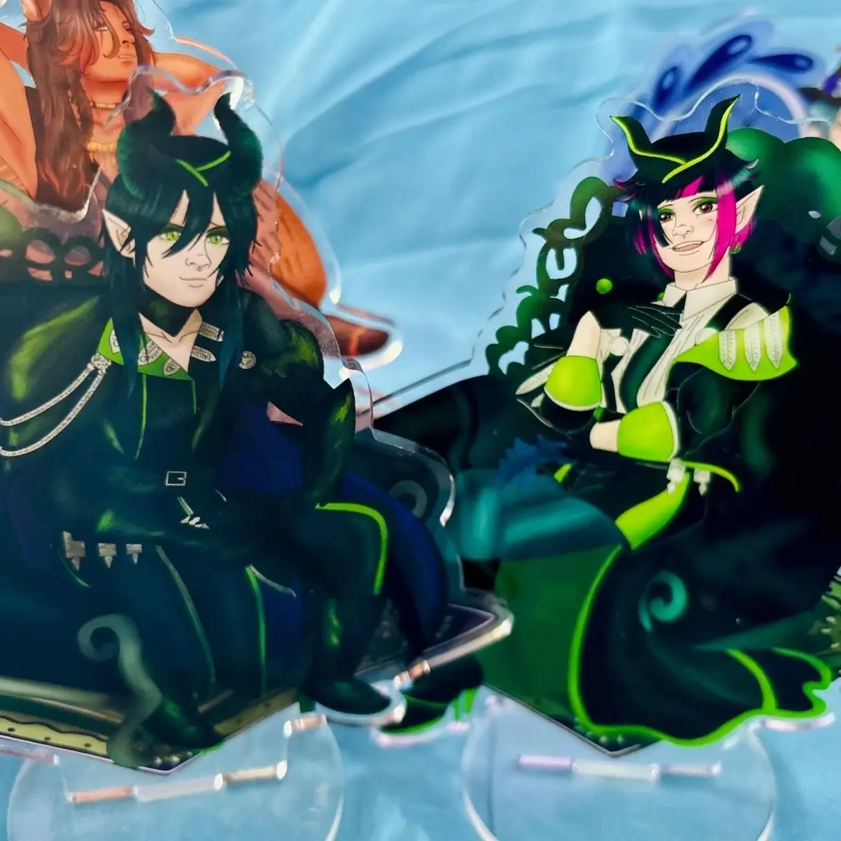 2 ops Twisted Wonderland Diasomnia Malleus Draconia Lilia Vanrouge Anime Acrylic Standee