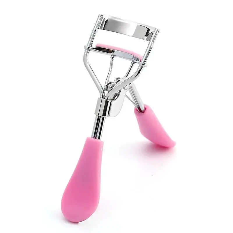 Professional Eyelash Styling Curler with Handle, Portable Eyelash Curling Makeup Tool for Women, Summer Makeup Gift for Girlfriend, Signal Black Eyelash Curler Set