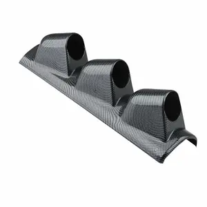 2" 52mm LEFT HAND DRIVE Pod A Pillar Triple 3 Hole Mount Gauge Holder Carbon Fiber Color Valentine's Gift for Men Interior Autos Truck