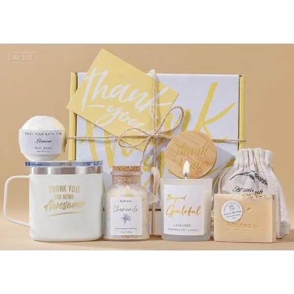 Elegant Appreciation Gift Set for Women, Thoughtful Office Gift Box with Coffee Mug, Unique Holiday Gifts for Coworkers, Boss, Teacher, Reusable and Practical Present for Her, Stylish Gift Basket
