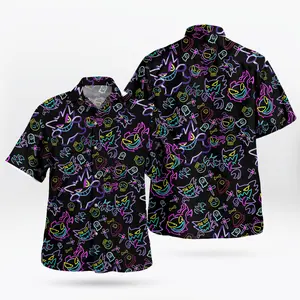 2026 Hot Hawaiian Sets PKM [FREESHIP] Fresh Summer – Youthful – Bold with the Gen Pattern Aloha Shirt – Unique Anime Hawaiian Shirt for Fans