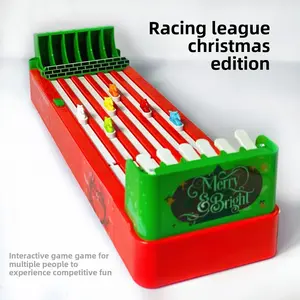 Cross-Border Christmas Horse Racing League Tabletop Game World Cup Horse Racing Machine Competitive Parent-Child Interactive Children's Toy