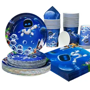 25pcs (7 inches+9 inches+tissues+paper cups), disposable plates, napkins, paper cups, paper cups, party supplies, party utensils suitable for parties, family picnics, multi person gatherings