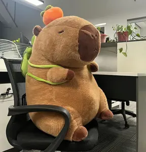 Capybara Plush Toy, Adorable Simulation Plush Toy, Cute Soft Stuffed Animal With Turtle Backpack, Birthday Gift For Boys And Girls stuffed  animals benny  plush