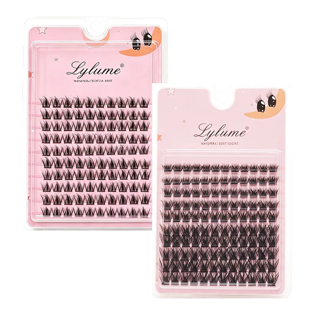 10 rows of large capacity false eyelashes, naturally thick, super soft, and lightweight. False eyelashes can be DIY, segmented, single cluster eyelashes can be reused, suitable for various occasions, and easy to use Cosmetic Makeup