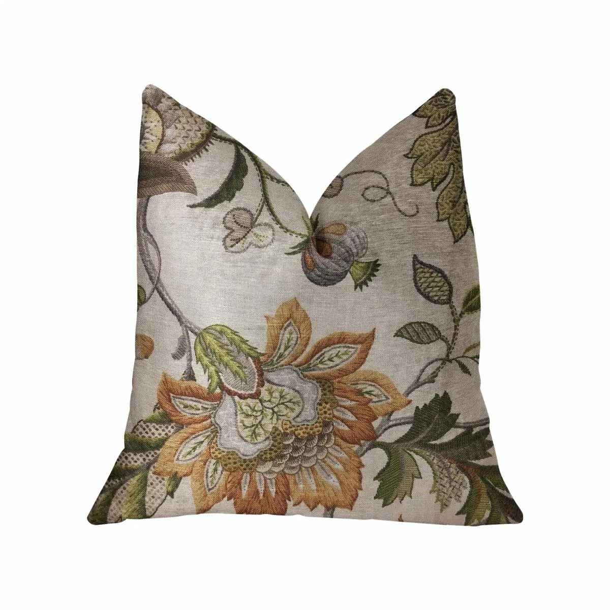Plutus PBRA2273-1220-DP Harmony Meadows Linen Floral Luxury Throw Pillow, 12 x 20 in, Double Sided, Invisible Zipper Enclosure