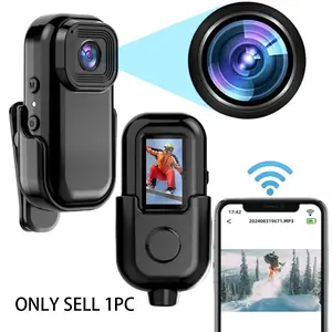 Portable Outdoor Sports DV, 1080P Wearable Body Camera, Pocket Video Recorder with 0.96'' LCD Display, Sports DV, Wearable Vlog Camera, Suitable for Sport, Outdoor, Travel, Vlog, Law Enforcement, Action Cameras