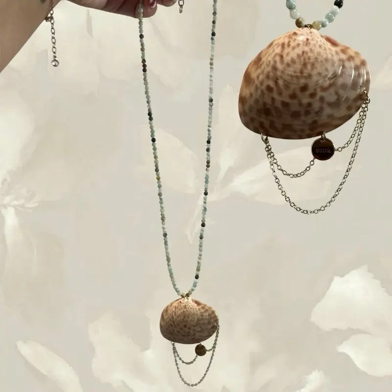 Seasalt Dior Necklace, Stylish Ocean-Inspired Pendant Necklace for Women, Dainty Casual Daily Wear Jewelry