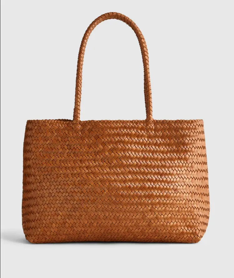 Madewell signature woven tote leather handbag