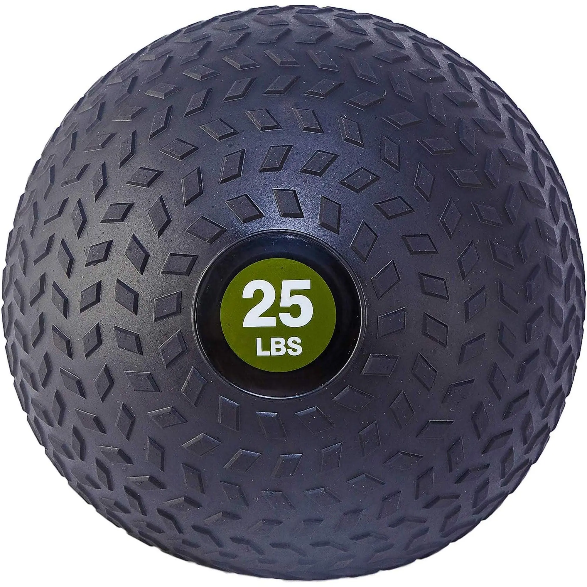 Fitvids 25 Pound Weighted Medicine Ball for Home Gym Training and Fitness, Green