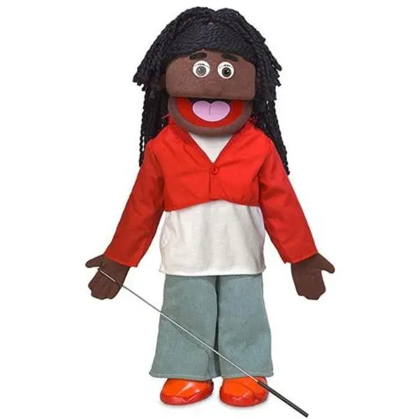 Sierra, Girl Puppet, Black (25") Sierra, Girl Puppet, Black (25")