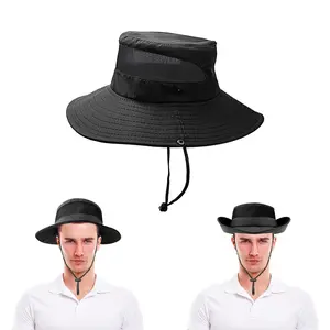 UV Protection Foldable Wide Brim Sun Hat UPF 80+ Breathable Wide Brim Hiking Summer UV Protection Bucket Hats