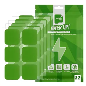 Patch Lab Power Up! B12+ Energy Wellness Patch - Infused with Natural Ingredients for Energy Boost Without The Crash, Sustained Release Technology (30 Patches)