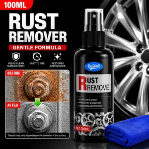 Iron Eraser Spray for Car Wheels & Paint, Fast-Acting Rust & Brake Dust Remover, Professional Automotive Surface Cleaning Fluid
