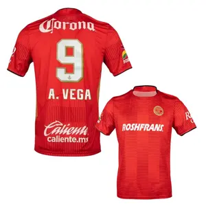 [Hot Jersey 2026] - Deportivo Toluca 2025-26 Home #9 A.VEGA Soccer Jersey - Full Print Logo