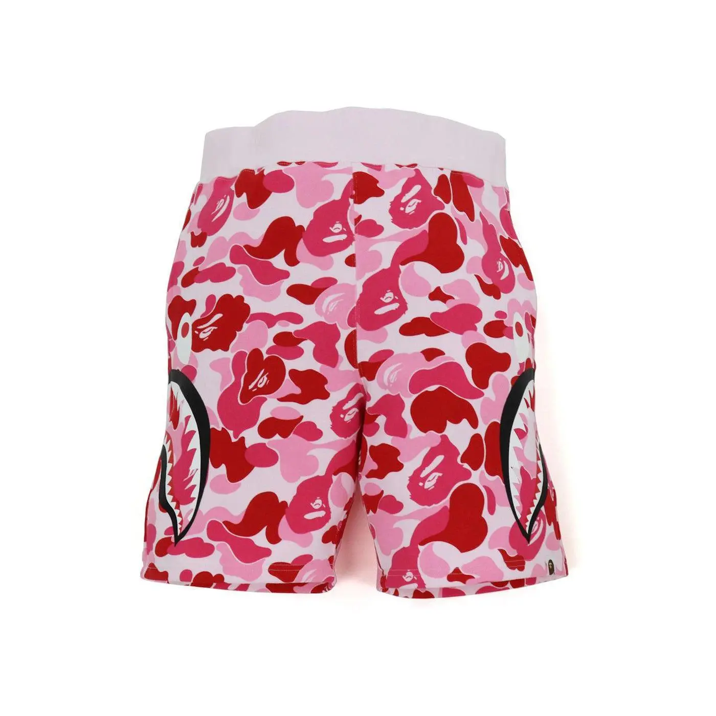 BAPE Big ABC Camo Side Shark Sweat Shorts Pink