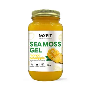 Sea Moss Gel Organic Raw - Mango Pineapple 24oz Wildсrafted Gold Sea Moss Gel from Saint Lucia | 92 Vitamins and Minerals | Pure Raw+Non-GMO | Vegan Superfood
