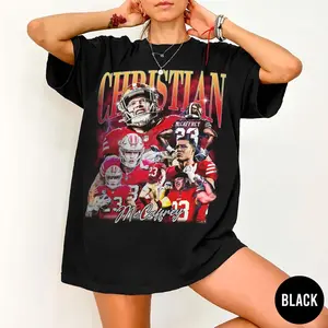 Christian McCaffrey Shirt Sweatshirt Hoodie, Christian McCaffrey T-shirt, 49ers Merch, Gift For Fan San Francisco Football, Sport Tees