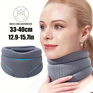 1 PC Cervical Pillow, Adjustable Ergonomic Neck Support, Soft Breathable Cushion, Durable Polyester, Easy Hand Wash, for Bed, Office, Motorcycle, Neck Rest Cushion