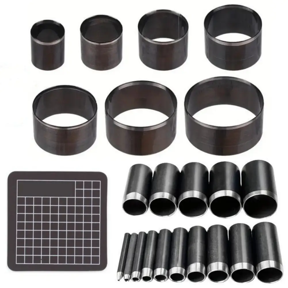 22 Pcs Leather Circle Cutter Tool Set,Include 1-15mm 20/25/30/35/40/45/50 mm Circle Punch Tools,Round Cutting Dies,Hole Punch Tool Kit for DIY Leather Crafts,Halloween Christmas Gifts,Tools & Hardware