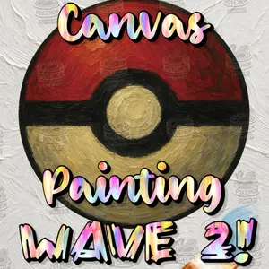 Cannery Oil Canvas Wave 2 Pokémon CCG Unique Artwork - 1 Per Envelope, Collectible Surprise Envelope Item