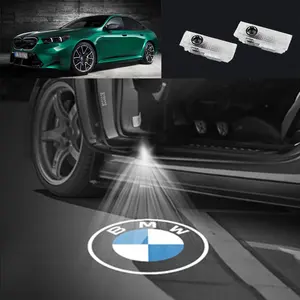 2 Pcs Never Fade Door  Logo Ghost Shadow Welcome Puddle Projection Decorations Compatible with performance E81 E82 E83 E90 E60 F10 Car Accessories Replacement