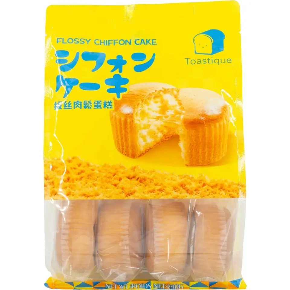 Toastique Flossy Chiffon Cake with Meat Floss (8.47 oz) - Snacks, Fluffy Texture, Light Sweetness, Savory Flavor, Ideal for Breakfast, Dessert Toastique Flossy Chiffon Cake with Meat Floss (8.47 oz) - Snacks, Fluffy Texture, Light Sweetness, Savory Flavor, Ideal for Breakfast, Dessert