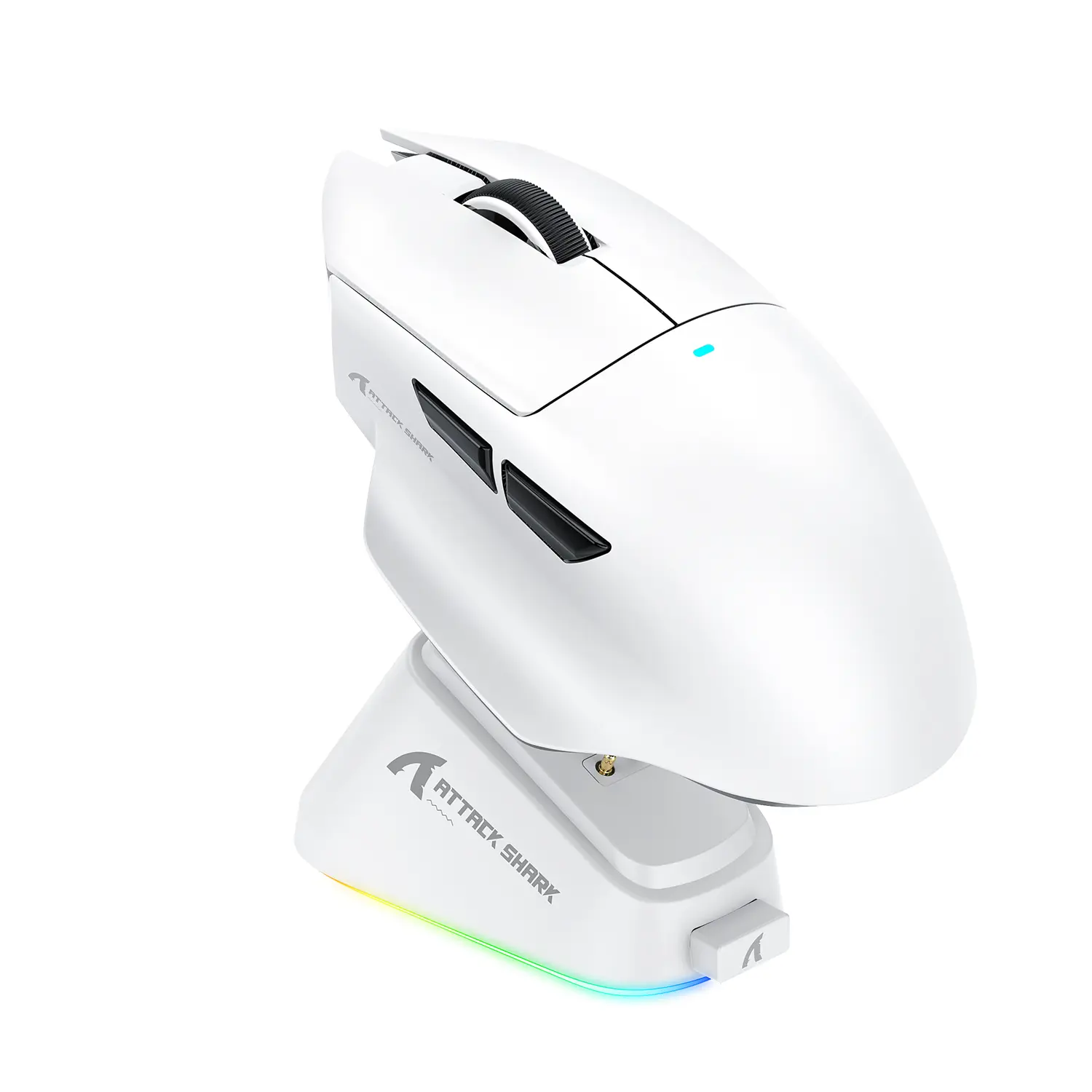 ATTACK SHARK V6 Three-mode Gaming Mouse, Broadcom BK52820 Chip, PixArt PAW3311 25K DPI, 65g Lightweight, Optical Switches 100M Clicks, Cloud AI Driver for PC/Mac