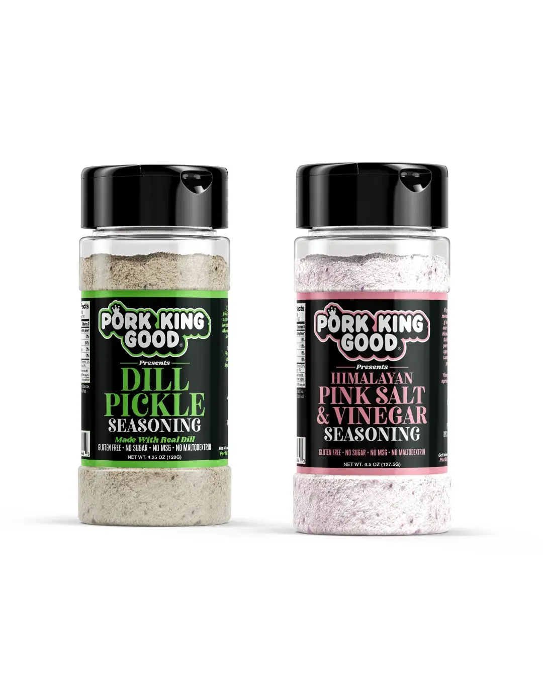 Pucker Up Pals Pack - 2 Pack Variety of Dill Pickle and Himalayan Pink Salt & Vinegar Seasoning Pucker Up Pals Pack - 2 Pack Variety of Dill Pickle and Himalayan Pink Salt & Vinegar Seasoning