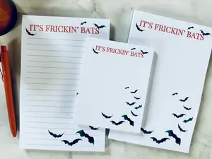 It's Frickin' Bats Notepad high  quality notebooks spiral  notebook notepad  planners paper girl gift convenient shopping witchy planner