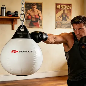 Water Punching Aqua Bag Hanging Heavy Bag Adjustable Weight Boxing Bag with Chain Home Gym MMA Training Equipment Perfect Gift for Men/Fathers Day fathersdaygift