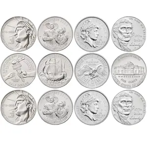 2026-P&D BU US Coins Set - Half Dollar, Quarter, Dime, Nickel (8 Total Ungraded Non-Circulating Coins) IN STOCK