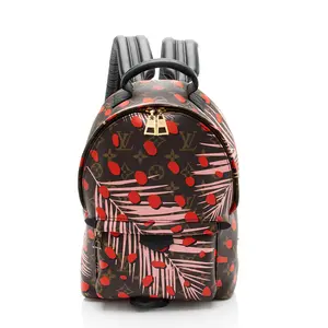 Pre-owned Louis Vuitton Leather Backpacks Limited Edition Monogram Canvas Jungle Dots Palm Springs PM Backpack