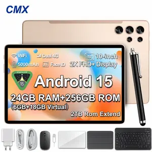 2026 Android 15.0 Tablet with 10.1" IPS Display, 6GB RAM,128GB ROM (1TB Expandable Max) Octa-Core 2.0GHz,GMS Certified,WiFi 5G with Keyboard/Mouse/Stylus, tablet bundle on sale