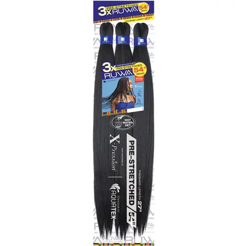 Sensationnel Ruwa Synthetic Braids - 3X PRE-STRETCHED BRAID 54"