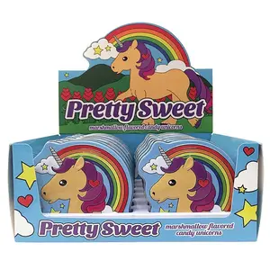 Pretty Sweet Unicorn Marshmallow Flavored Candy Tins: 12-Piece Display
