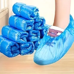 Disposable Shoe Covers, 100pcs Lightweight Non-Slip & Waterproof Design, Cleaning Pack, Ideal for Home Use, Travel, Hotels, Essential Hygiene Supplies, Traveling
