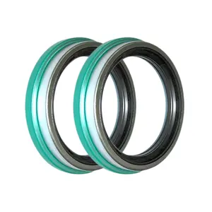 2 Pack of TORQUE Classic Wheel Seal for Driver Steer Oil Seal (Replaces SKF 35066 35058 Stemco 383-0136) Replacement for Freightliner Kenworth Peterbilt Navistar Volvo Trucks (2 x TR35066)