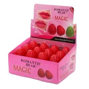 Lip Balm Makeup  straverry Cosmetic Romantic Bear
