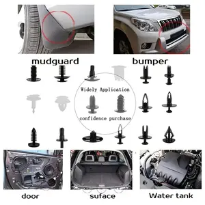 Auto Rivet Fastener Kit with 3 Removers, Most Models Compatible, 415pcs Boxed Clips + 3pc Tool Set, Car Door Trim & Mudguard Clamps